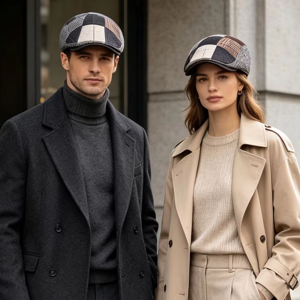 Newsboy Cap Ivy - High-End Classic Men's Patchwork Newsboy Hat