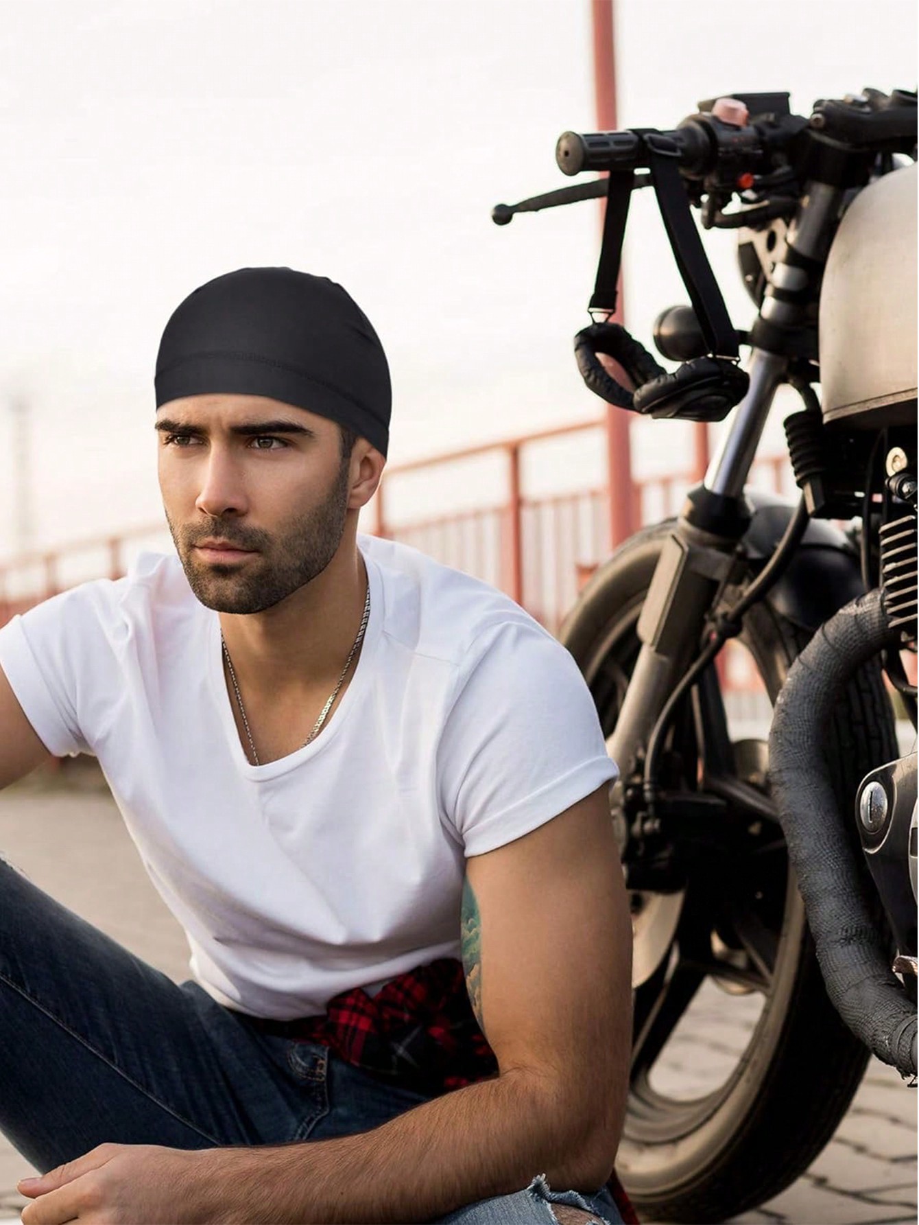 1 Pc Skull Caps Helmet Liner S - Skull Cap Helmet Liner ulasan dan harga